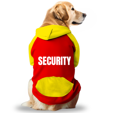PawsIndia Dual Pattern Dog Hoodie - Security